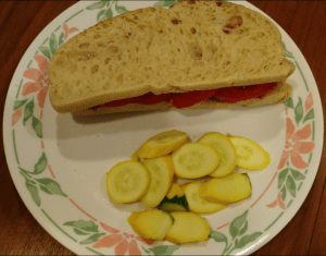 shredded pork sandwich